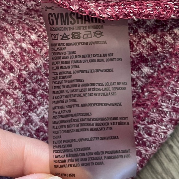 Gymshark Women’s Cropped Hooded Jacket Plum Purple XL Lightweight Workout - Picture 6 of 8